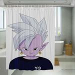 portrait grey hair dragon ball hypebeast shower curtains 0