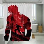 portrait of daredevil superhero marvel shower curtains 0