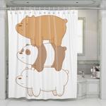 pose we bare bears shower curtains 0