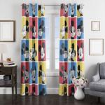 poses of mickey mouse window curtain 0