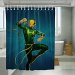 position of iron fist marvel shower curtains 0