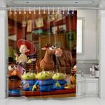pottato head and another character toy story shower curtains 0