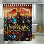 power character league of legends shower curtains 0