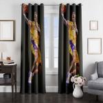 powerfull face kobe lakers window curtain 0
