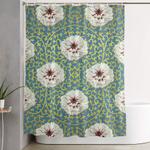 pretty peonies pattern shower curtain 0