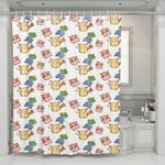 pretty pokemon character pikachu shower curtains 0
