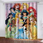 princess snow white curtains blackout window treatments drapes room decor 0