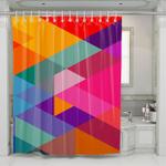 prism colorful abstract shower curtains 0