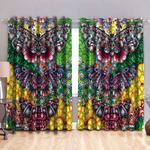 psychedelic floral butterflies shower curtain gift idea room blackout window curtains 100 polyester 417 1079 0