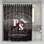 puget sound loggers shower curtains 0