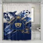 pumas unam futbol club shower curtains 0