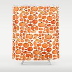 pumpkins shower curtain 0