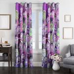 purple rick and morty character window curtains 0