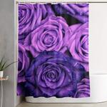 purple roses shower curtain 0