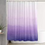 purple watercolor design shower curtain 0