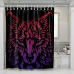 purple wolf shower curtains 0