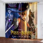 puss in boots the last wish curtains pattern blackout window drapes 0