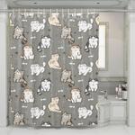 queen in my house is my fat cats shower curtains 0