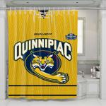 quinnipiac bobcats 2 shower curtains 0