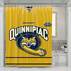 Quinnipiac Bobcats NCAA Shower Curtain Set Bathroom Set For Bathroom Decor Best Gift For Friends