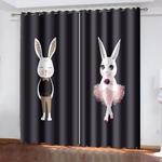 rabbit curtains blackout window treatments drapes for room decoration 0