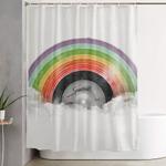 rainbow classics shower curtain 0