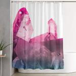 rainbow gems shower curtain 0