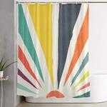 rainbow ray shower curtain 0