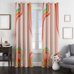 rainbow ways twirl shapes window curtain 0