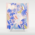 rainforest leopard shower curtain 0