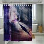 rainy day video game rockstar shower curtains 0
