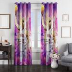 raptors cubism art basketball window curtain 0