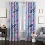 realistic holographc vaporwave cloth window curtain 0