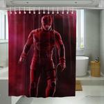 red fog daredevil art painting shower curtains 0
