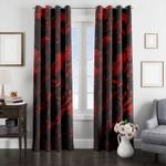 red liquid turbulent displace window curtain 0