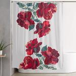 red roses shower curtain 0