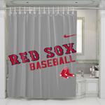 red sox baseball shower curtains 0