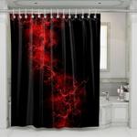 red thunder light abstract pattern shower curtains 0