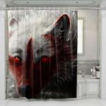 red wolf shower curtains 0
