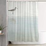 reflecting sandpiper shower curtain 0