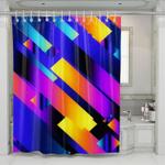 refraction gradient light shower curtains 0