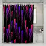 repetition vaporwave square shower curtains 0