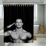 respect john cena as wwe athlete shower curtains 0