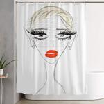 retro chic shower curtain 0