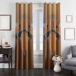 retro new york knicks logo window curtain 0