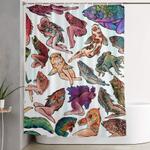 reverse mermaids shower curtain 0