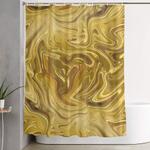 rich gold shimmering glamorous luxury marble shower curtain 0