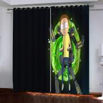 rick and morty curtains pattern blackout window drapes 0