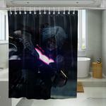 riding dante devil may cry shower curtains 0
