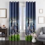 road to the match nfl football window curtain 0